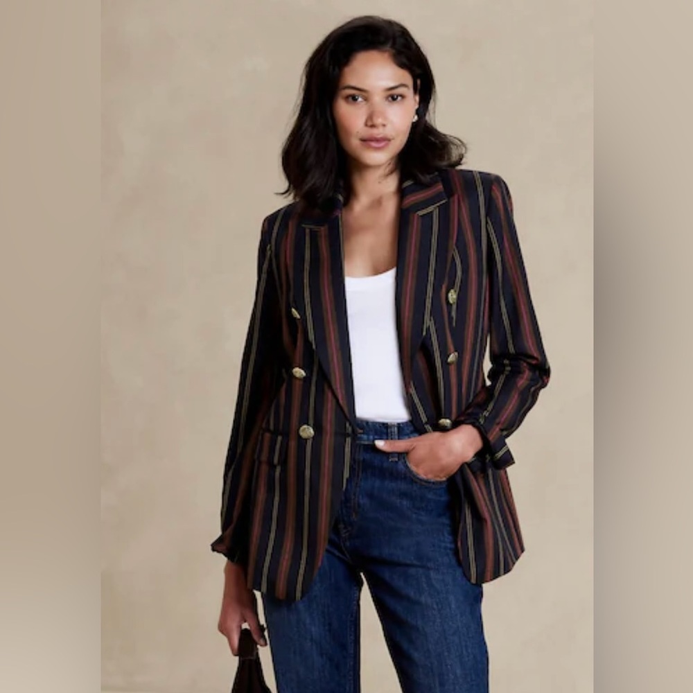 NWT Banana Republic Double Breasted Blazer